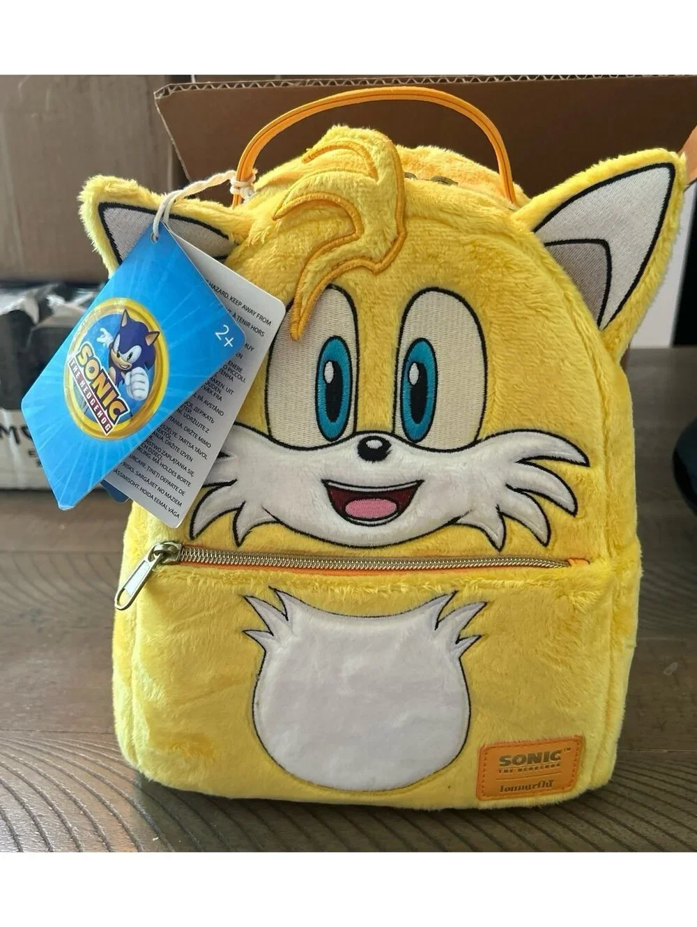 NEW Bioworld Sonic the Hedgehog Tails Plush Mini Backpack NWT